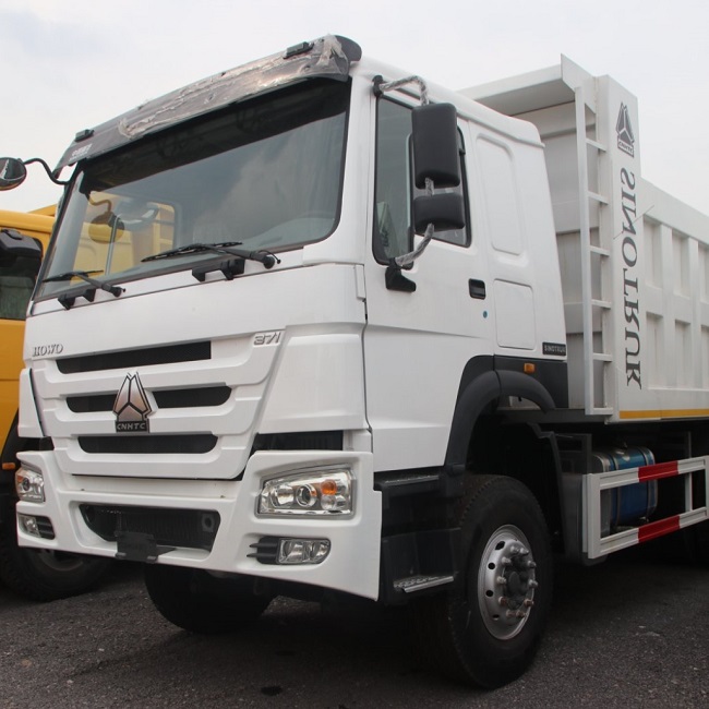 Used Howo 371 Dump Trucks Large Pump Engine