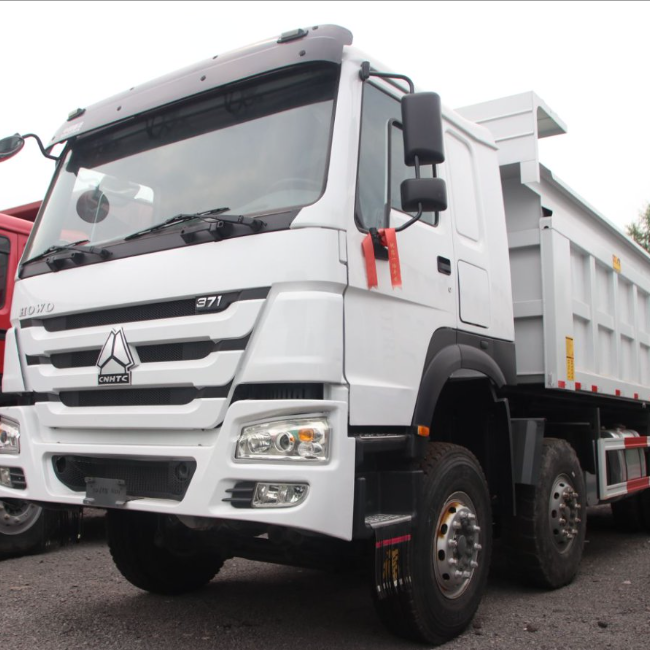 Used Howo Dump Trucks 371 HP White